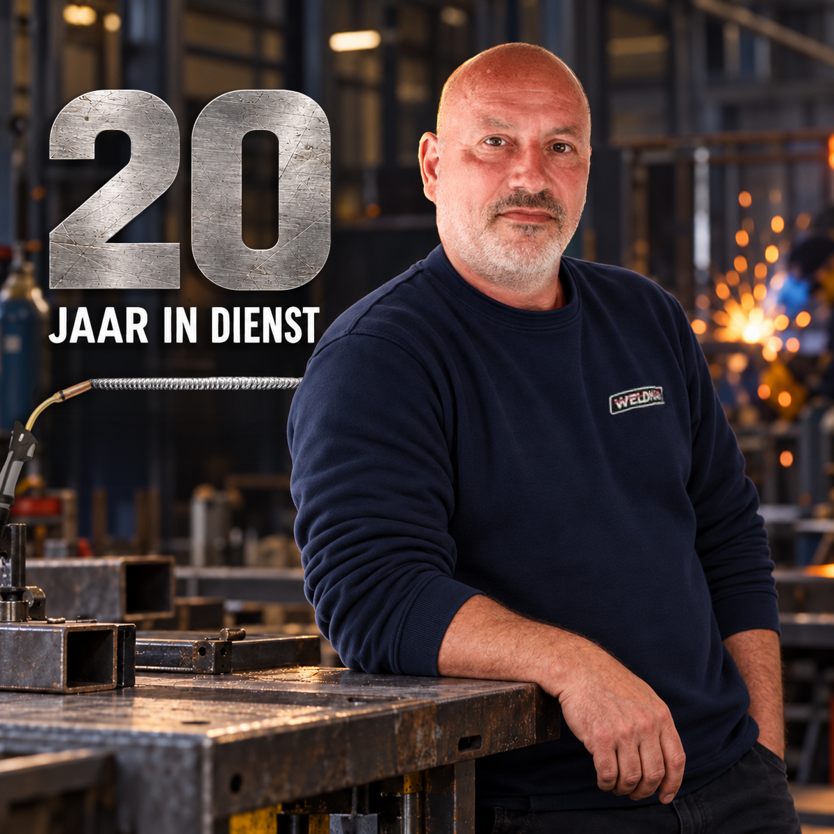 Dick 25 jaar in dienst